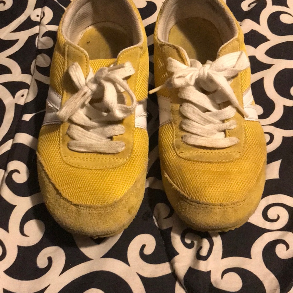 Yellow shoes